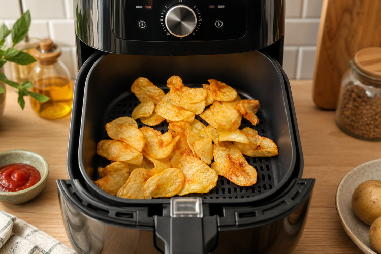 Air fryer potato chips