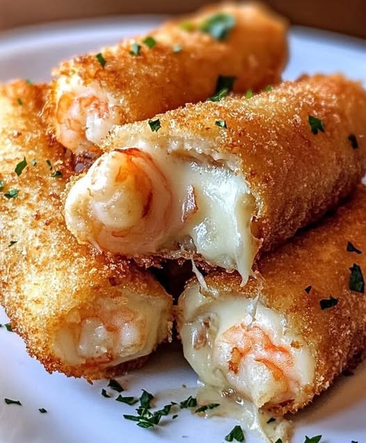 Cheesy Shrimps Rolls