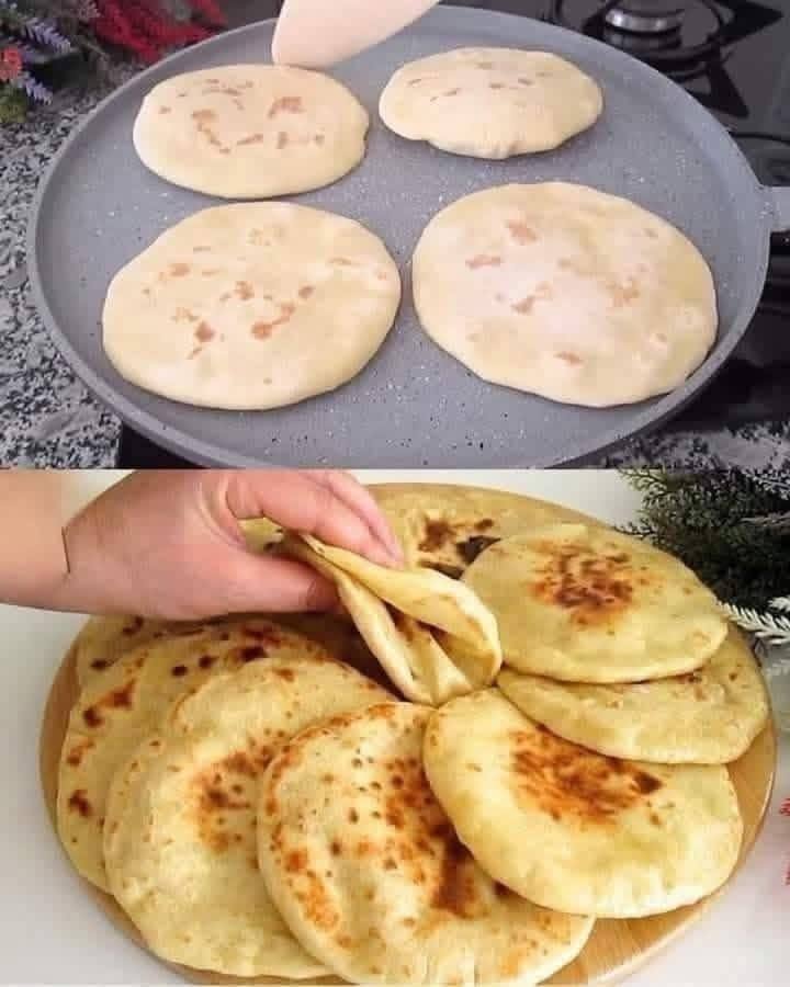 Soft Skillet Flatbread Recipe
