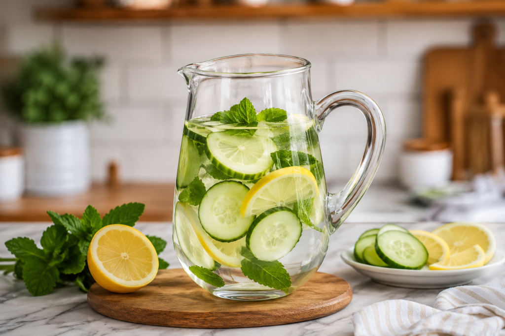 Cucumber Lemon Mint Water